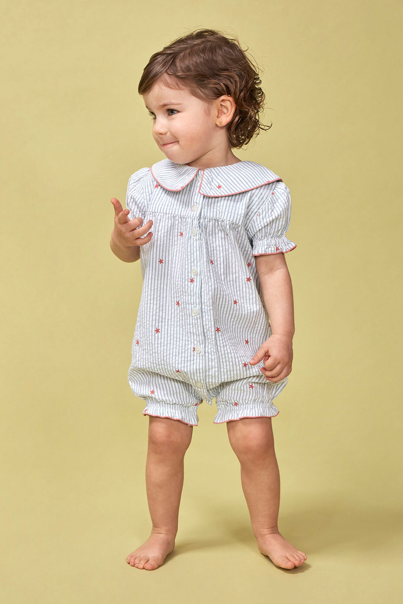 Gocco Pijama riscas de estrelas brancas