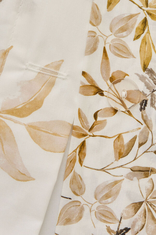 Textura Capa de edredom de algod&atilde;o com folhas em um galho cru