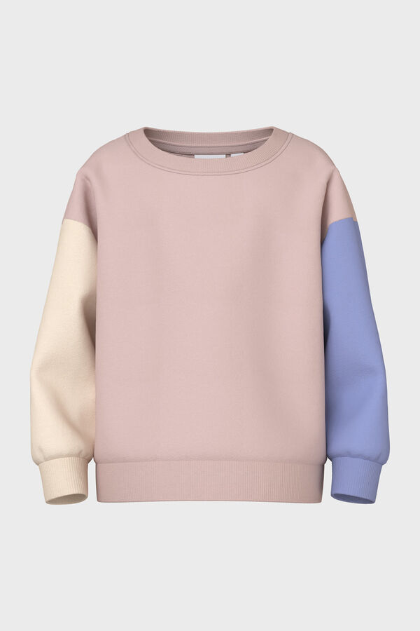 Name it Sudadera ni&ntilde;a tricolor rosa