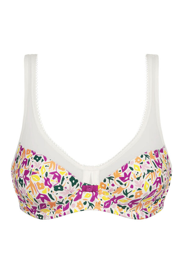 DIM Soutien com aro de grande capacidade Generous com tule branco