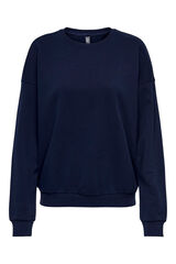 Only Play Sudadera de cuello redondo, color azul marino azul