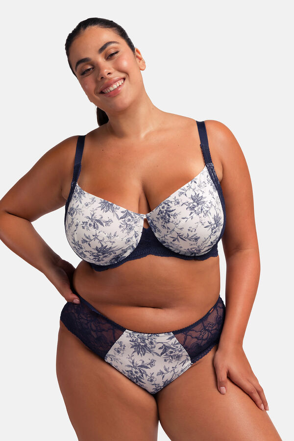 Dorina Suti&atilde; de renda azul