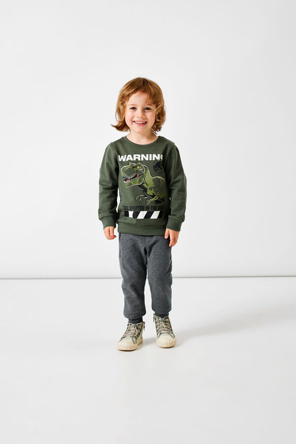 Name it Sudadera niño JURASSIC verde