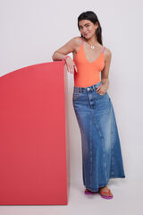 HI&BYE Ba&ntilde;ador escote V naranja  naranja