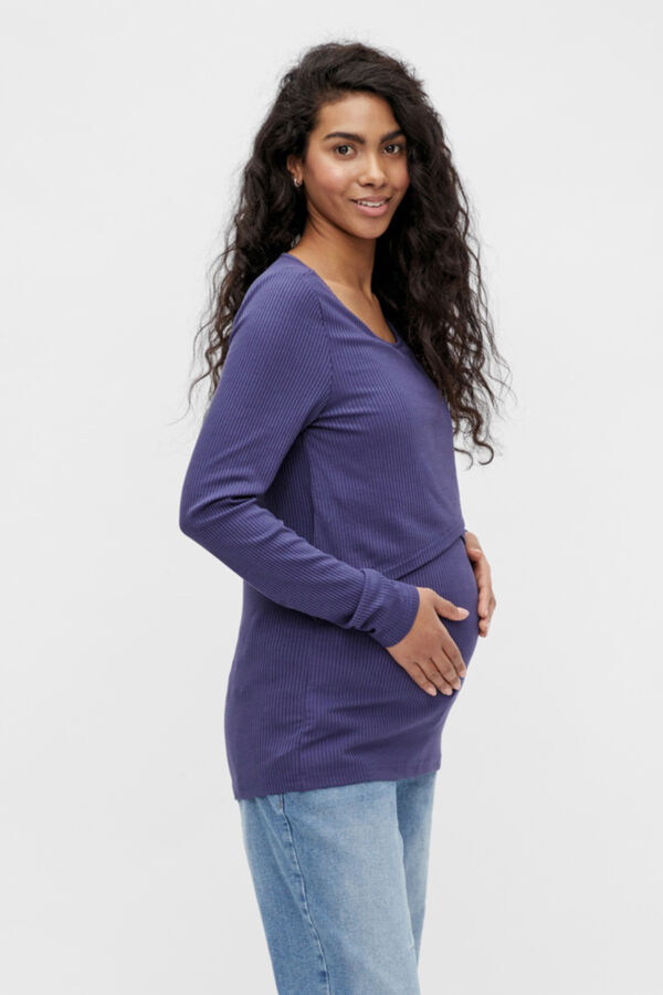 Womensecret Camiseta lactancia maternity azul