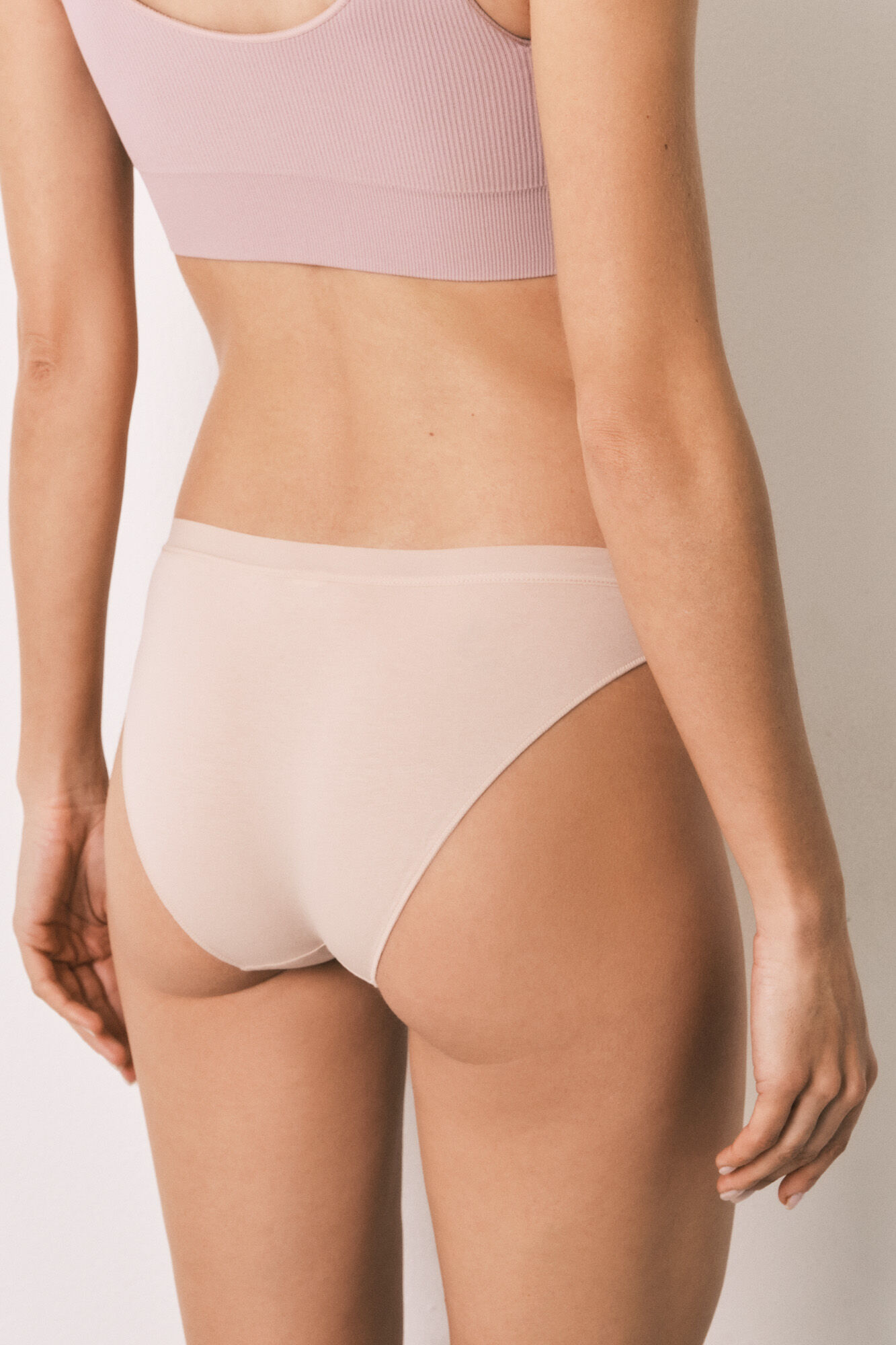 Women'secret Pack 7 cuecas cl&aacute;ssicas em algod&atilde;o lisas neutras