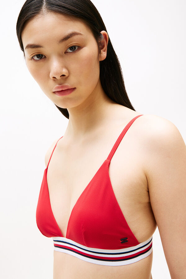 Tommy Hilfiger Top de bikini triangular azul