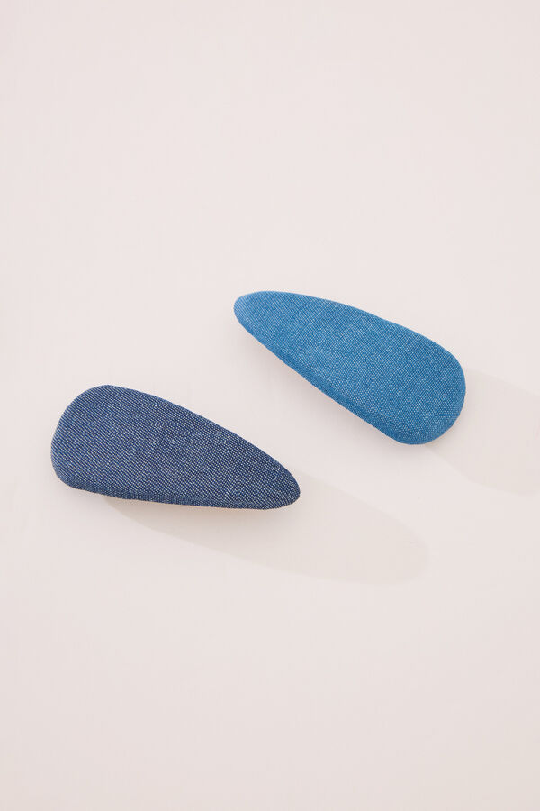 Women'secret Pack 2 clips pelo denim azul azul