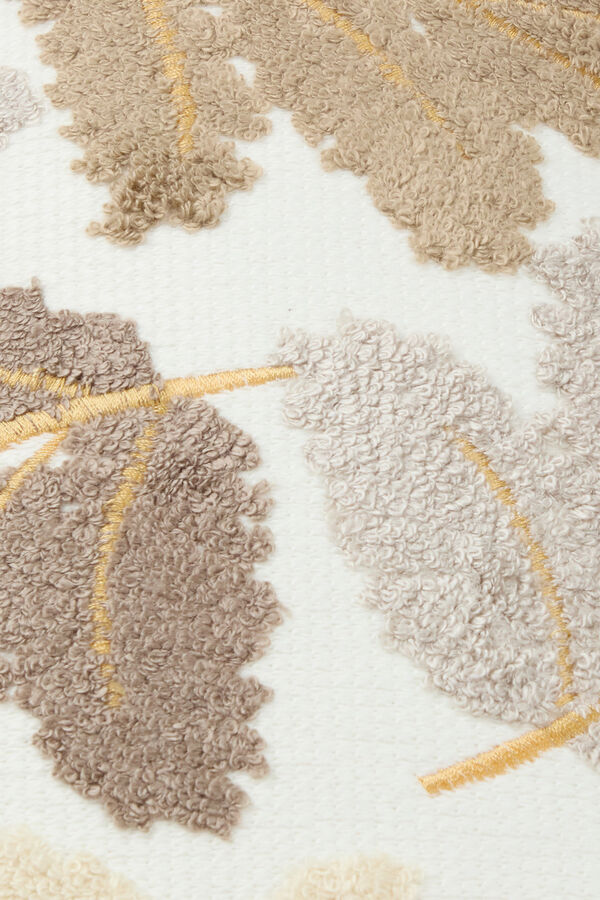 Textura Funda coj&iacute;n hojas oto&ntilde;o beige