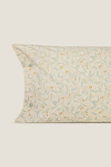 Textura Funda de almohada estampada reversible blanco