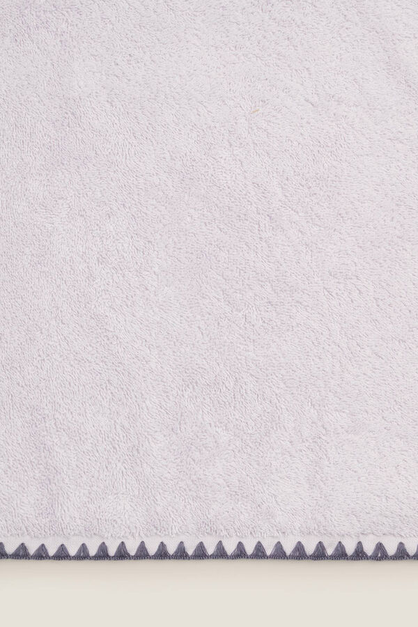 Textura Toalla ba&ntilde;o pespunte decorativo morado/lila