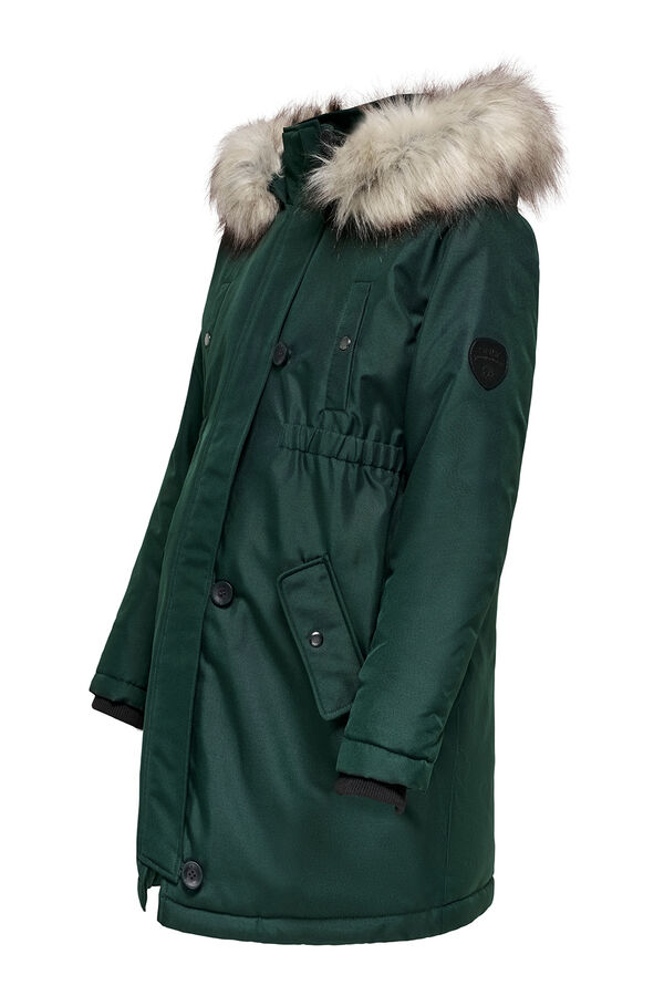 Only Maternity Parka con capucha maternity turquesa