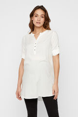 Mamalicious Vestido maternity Lenzing Ecovero branco