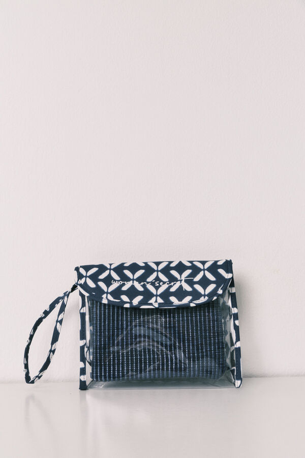 Women'secret Pack 2 neceseres estampado azul azul