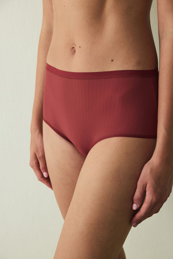 Penti Braguitas de cintura alta Essentials burdeos