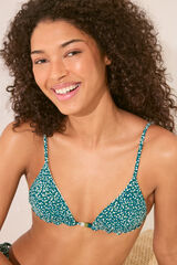 Women'secret Top bikini cortina print reversible estampado