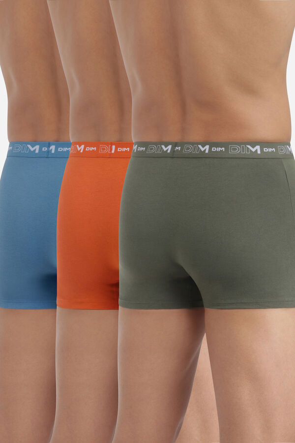 DIM Pacote com 3 boxers de algod&atilde;o estampado
