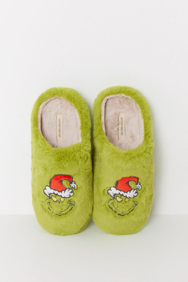 Women'secret Zapatillas casa El Grinch verde