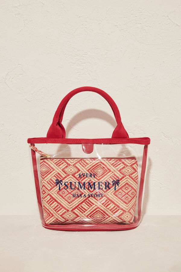 Women'secret Pack 2 neceseres rojo &eacute;tnico rojo