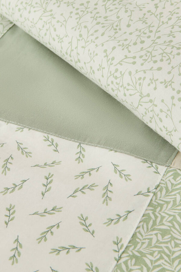 Textura Capa n&oacute;rdica algod&atilde;o patchwork bege