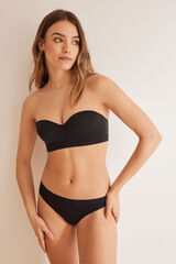 Women'secret Tanga sin costuras negro negro