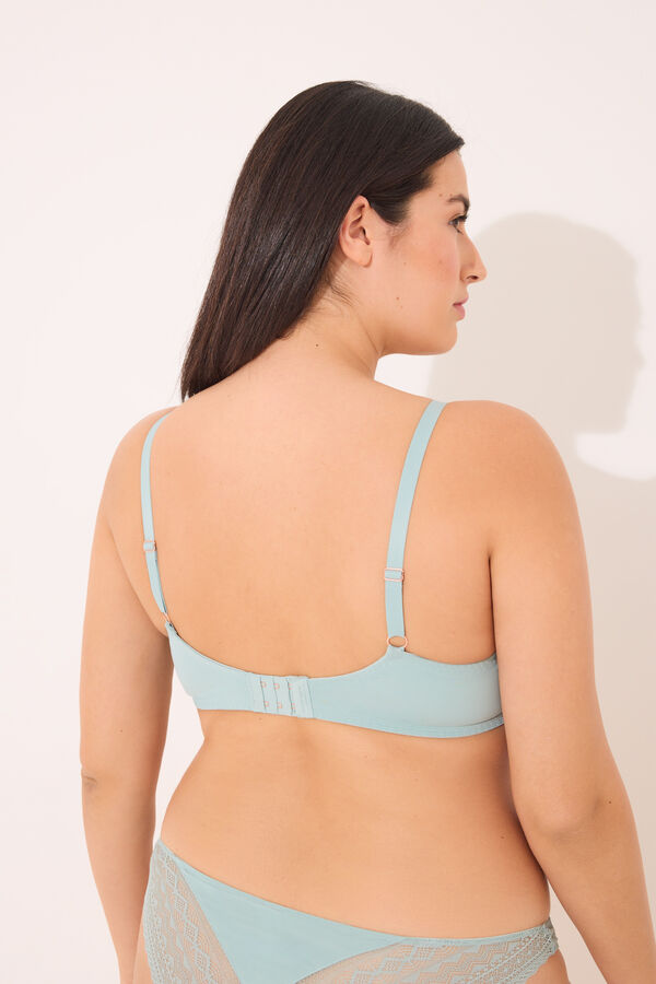 Women'secret BEAUTIFUL Soutien Cl&aacute;ssico Enchimento Azul Claro azul