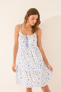 Women'secret Vestido midi floral branco