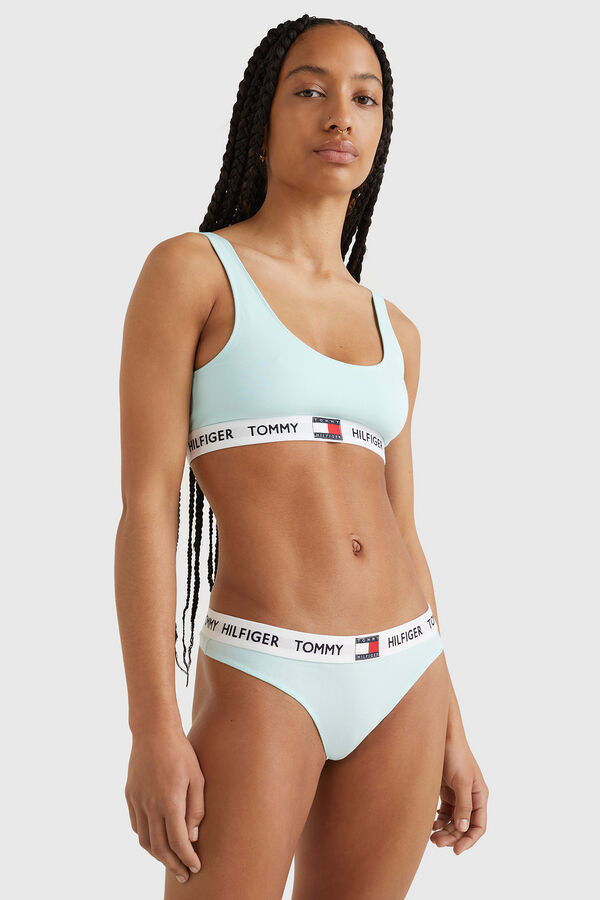 Tommy Hilfiger Tanga algod&oacute;n azul