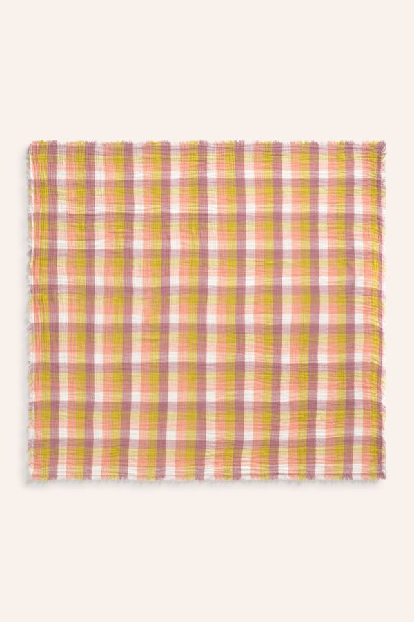 Calma House Mantel de algod&oacute;n de 160x160 estampado