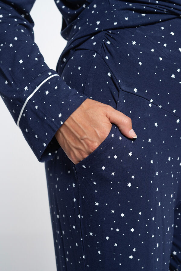 Ohma! Pack pijama formal con print estrellas estampado