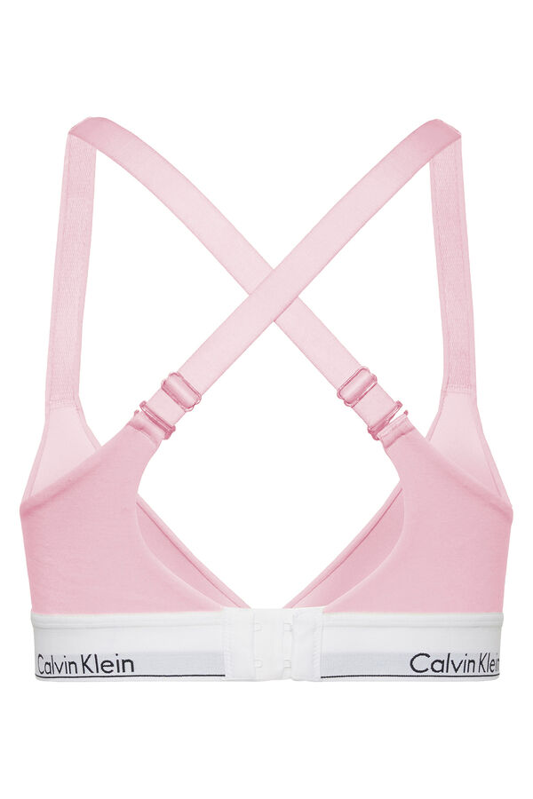 Calvin Klein Suti&atilde; Calvin Klein com enchimento e logo rosa rosa