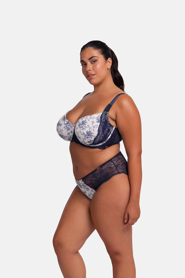 Dorina Suti&atilde; de renda azul