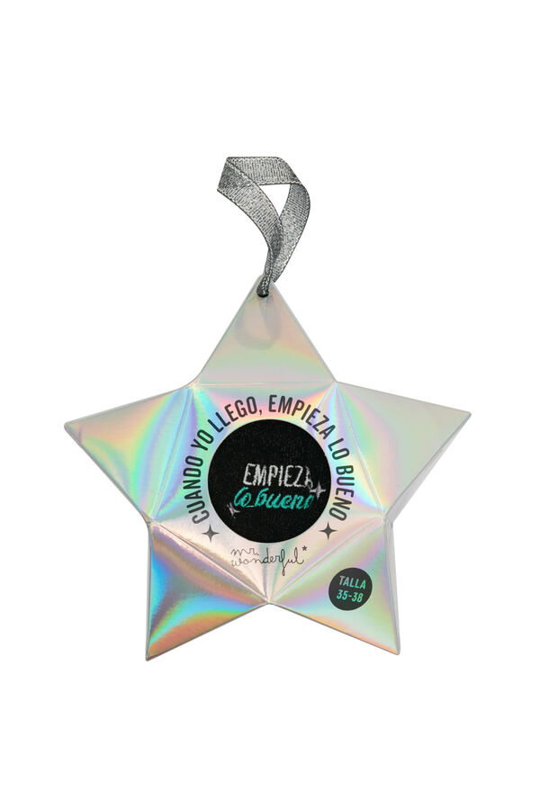 Mr. Wonderful Meias - Quando eu chego, o que &eacute; bom come&ccedil;a estampado