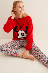 Womensecret Pijama polar Minnie rojo rojo