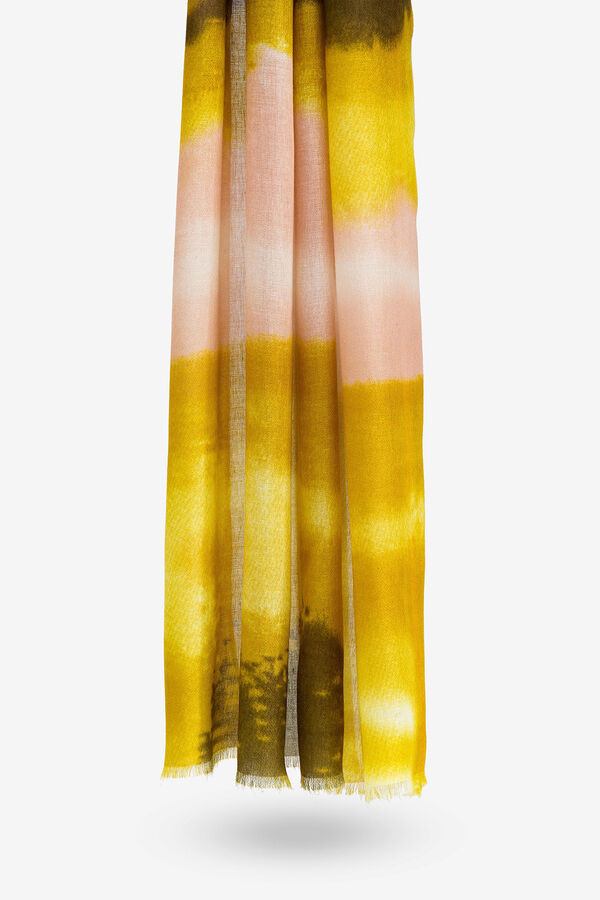 Vilanova Len&ccedil;o retangular com estampa gr&aacute;fica verde