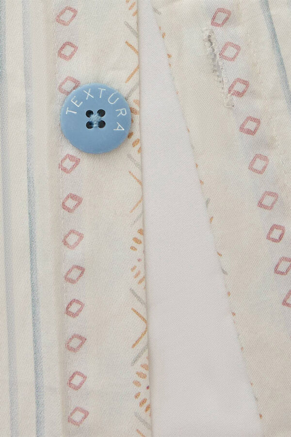 Textura Capa de edredom de cetim estampada azul