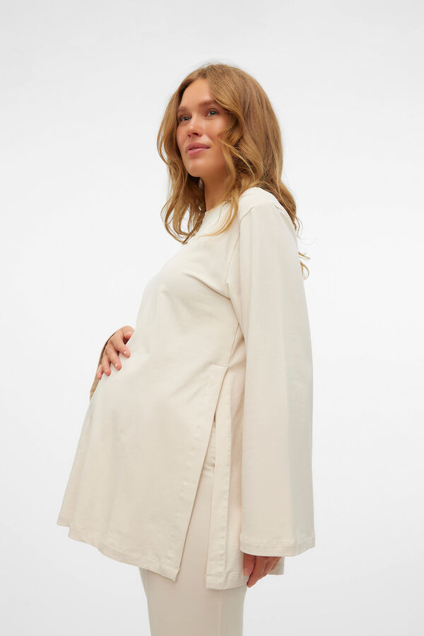 Mamalicious Sudadera de manga larga acampanada maternity y lactancia  gris