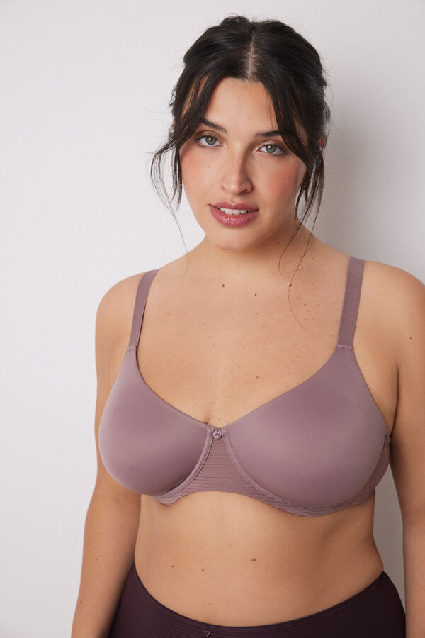 Women'secret Sujetador REAL reductor microfibra rosa rosa