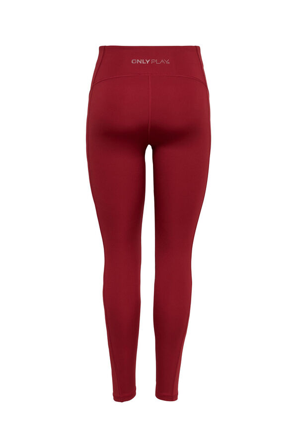 Only Play Legging largo el&aacute;stico rojo