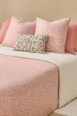 Textura Capa n&oacute;rdica algod&atilde;o acetinado flores rosa