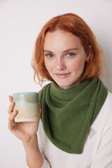 Women'secret Cachecol estilo bandana verde bege