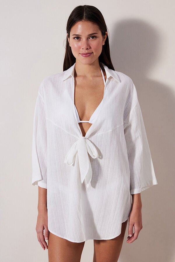 Penti Camisa de praia branca branco