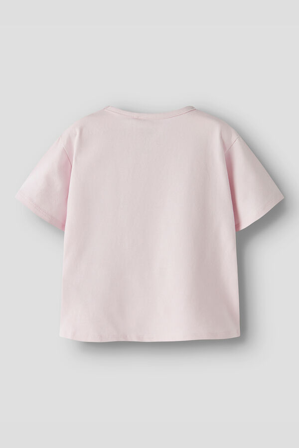 Name it T-shirt Vaiana manga curta menina rosa