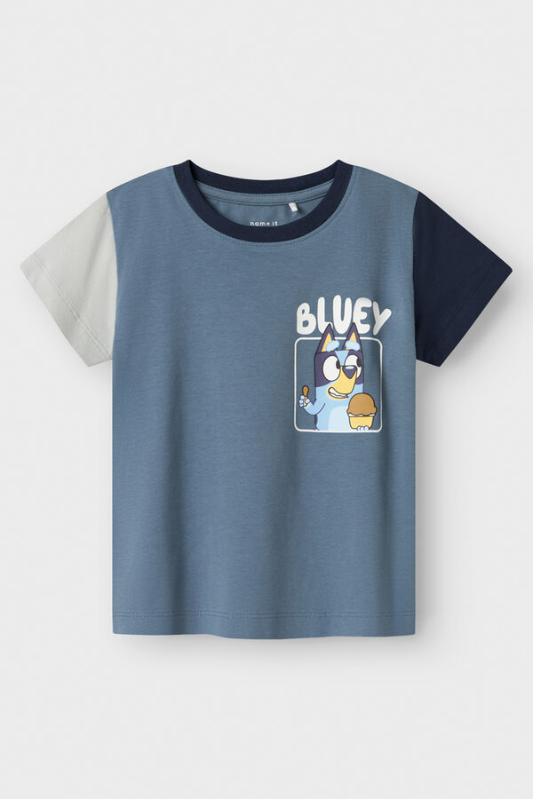 Name it Camiseta manga curta azul cinzento