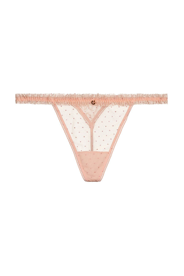 Women'secret Tanga tul La Vecina Rubia rosa