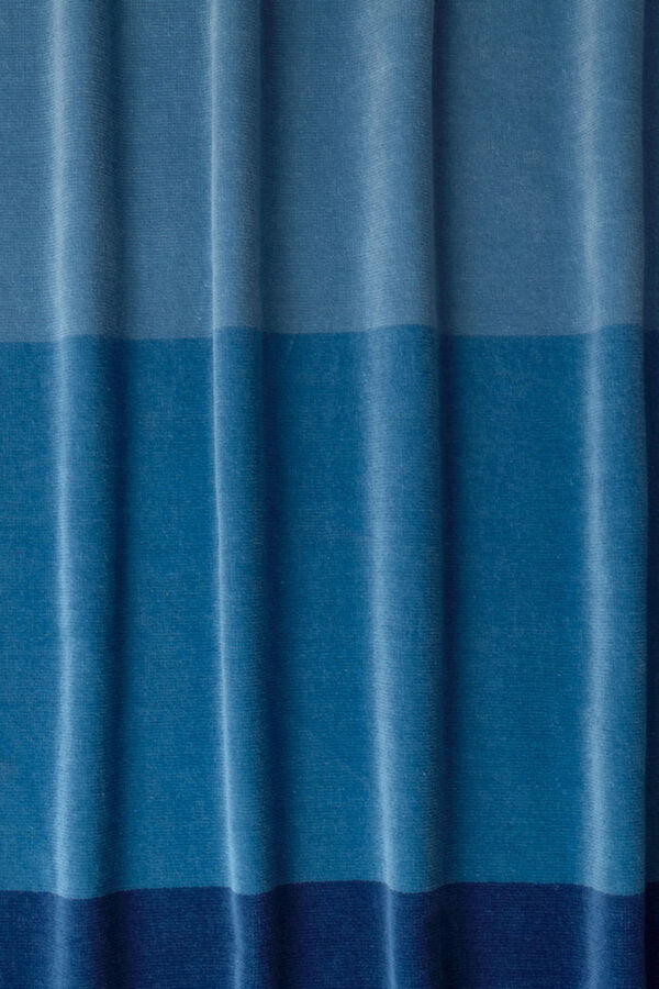 Textura Toalla de playa de algod&oacute;n rayas azul