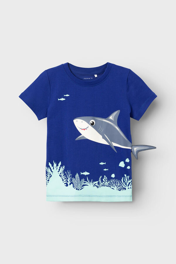 Name it T-shirt menino manga curta  azul