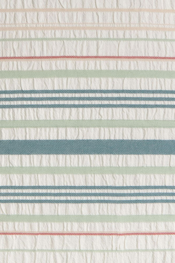 Textura Capa de almofada riscas multicolor estampado