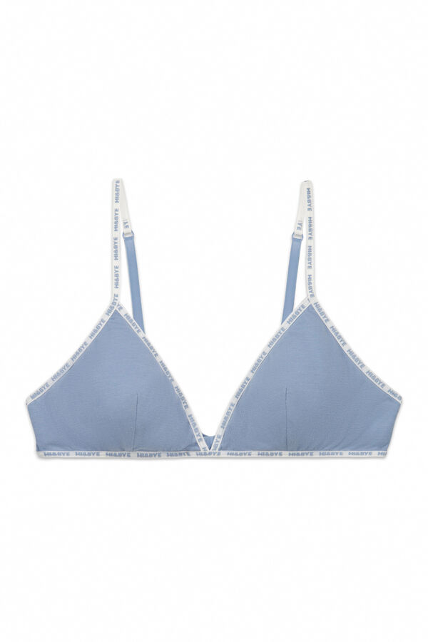 HI&BYE Soutien triangular azul azul