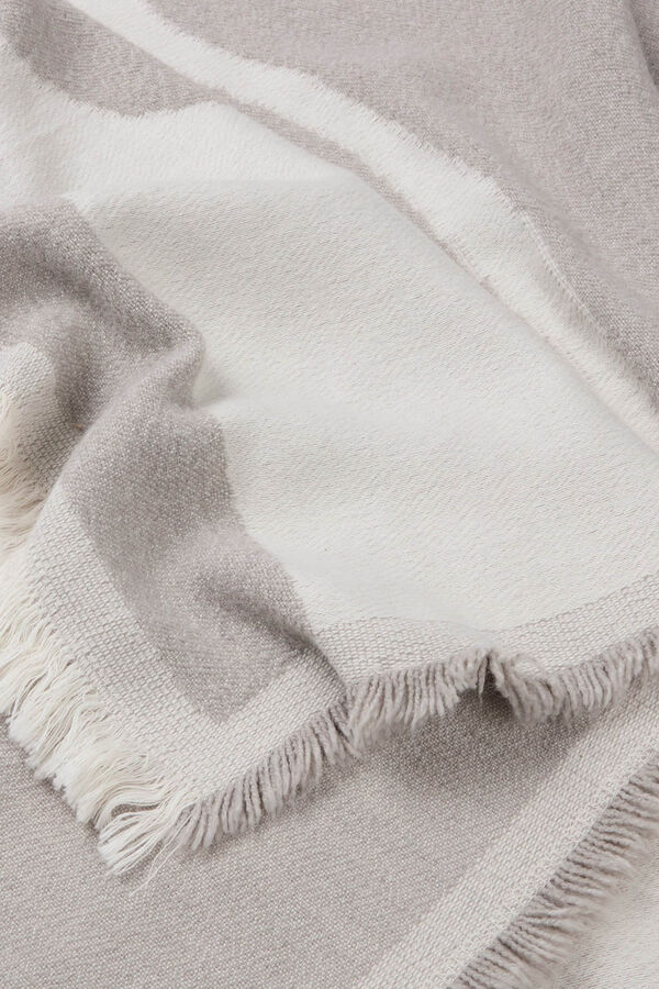 Textura Manta de mistura de Manta com desenho cinzento